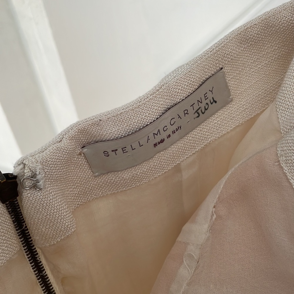 Stella McCartney Silk Linen Bustier Dress - Picture 3 of 4